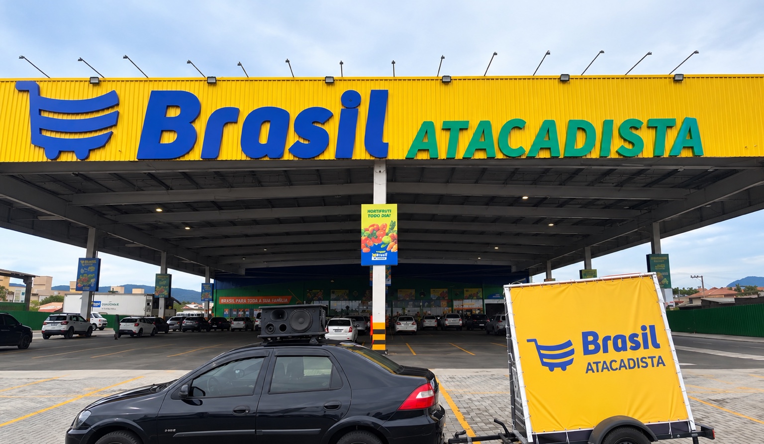 Carro de Som — ação Brasil Atacadista