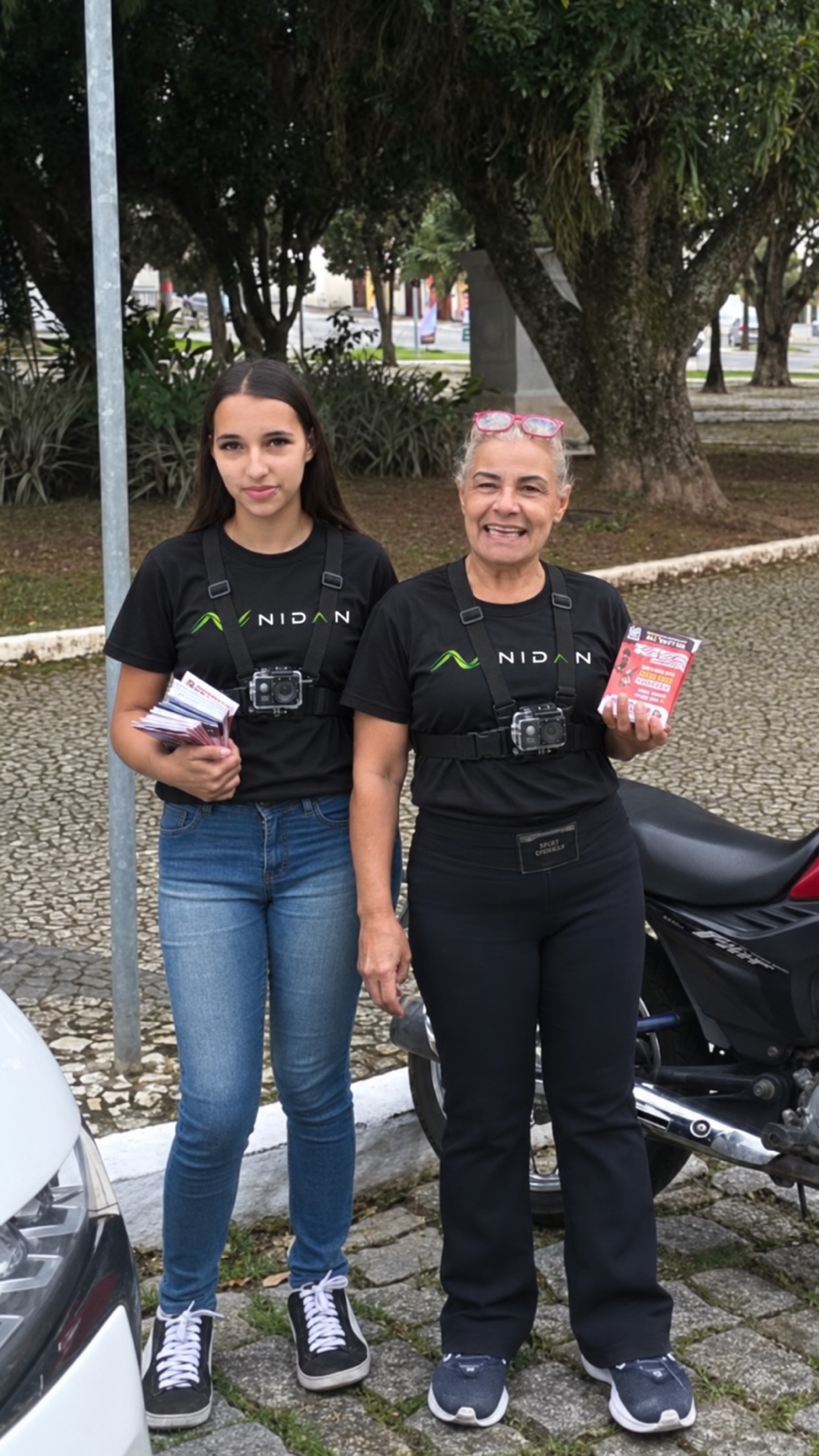 Registro de panfletagem e marketing promocional