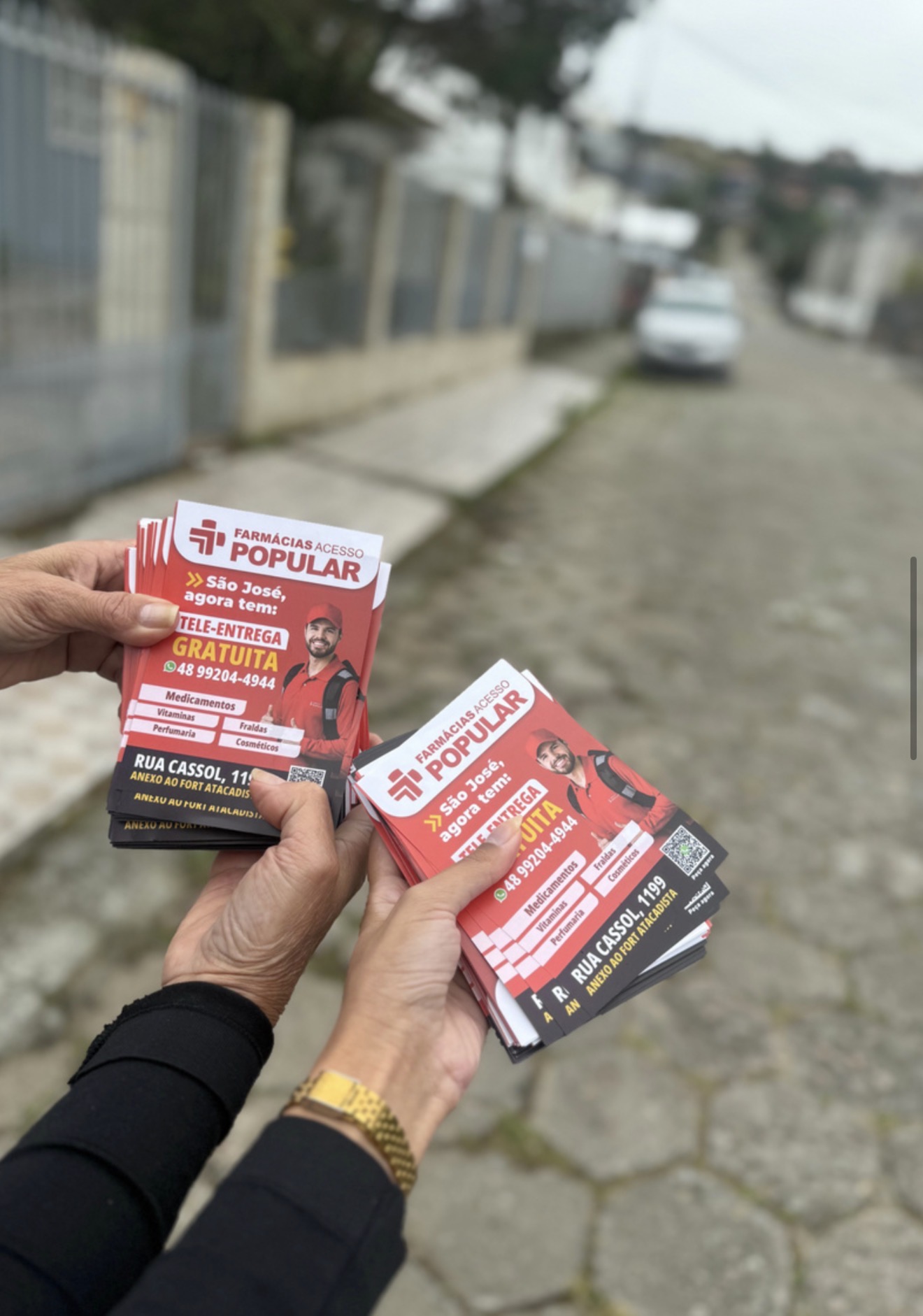 Registro de panfletagem e marketing promocional