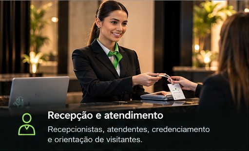 Imagem ilustrativa de recepção e atendimento