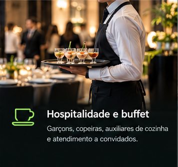 Imagem ilustrativa de hospitalidade e buffet